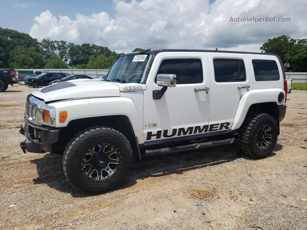 2006 Hummer H3  White vin: 5GTDN136568204188