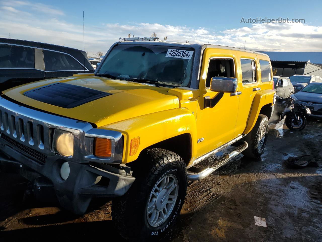 2006 Hummer H3  Yellow vin: 5GTDN136568274340