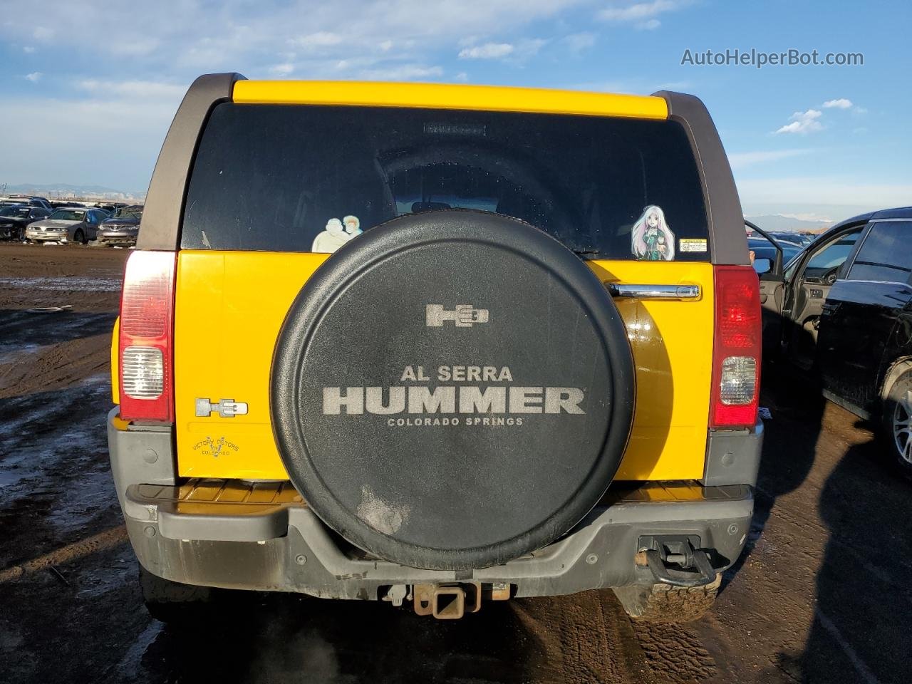 2006 Hummer H3  Yellow vin: 5GTDN136568274340