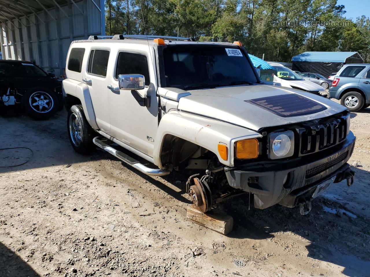 2006 Hummer H3  Silver vin: 5GTDN136568283197