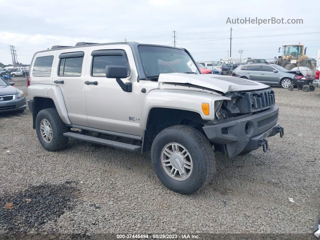 2006 Hummer H3 Suv Pewter vin: 5GTDN136668102835