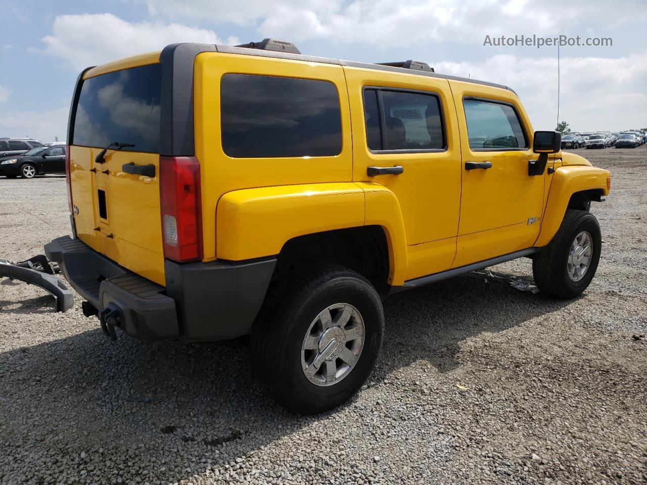 2006 Hummer H3 Yellow vin: 5GTDN136668105475