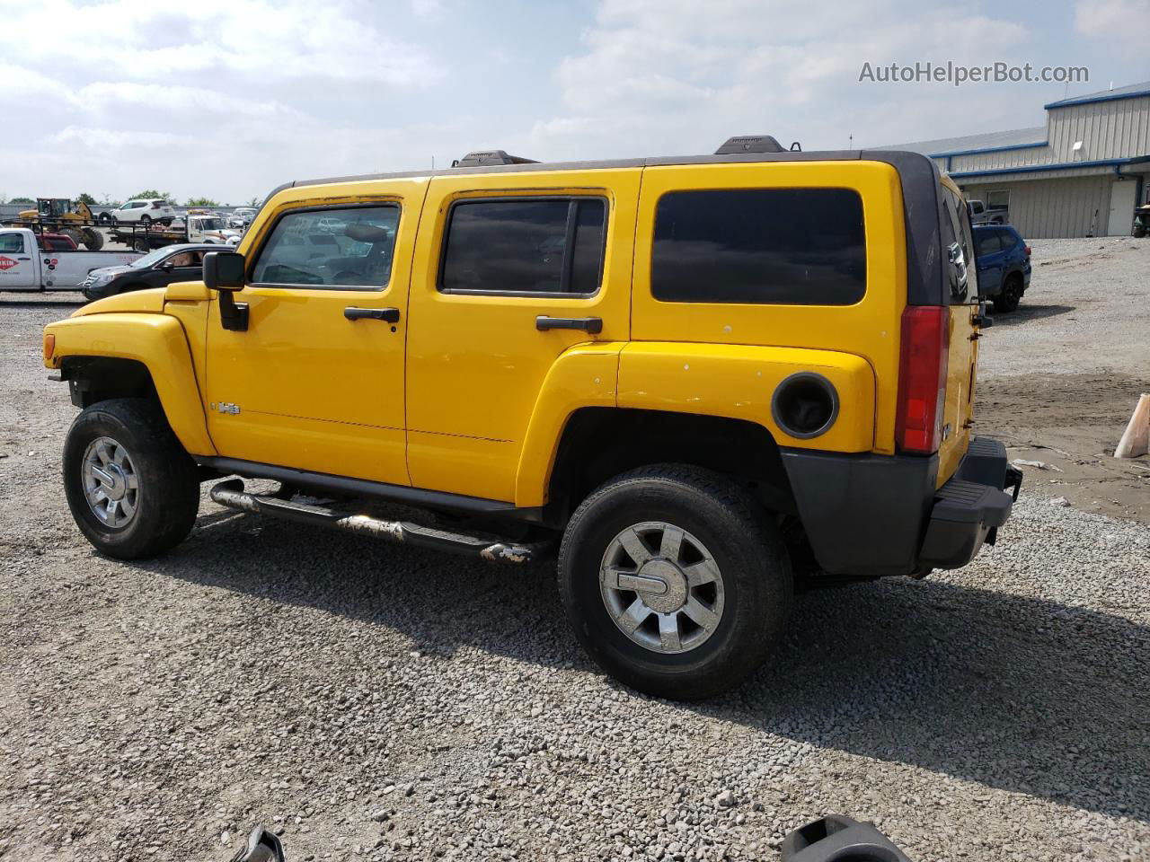 2006 Hummer H3 Yellow vin: 5GTDN136668105475