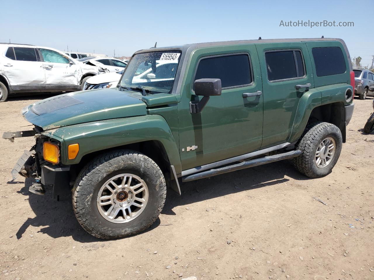 2006 Hummer H3  Green vin: 5GTDN136668108506