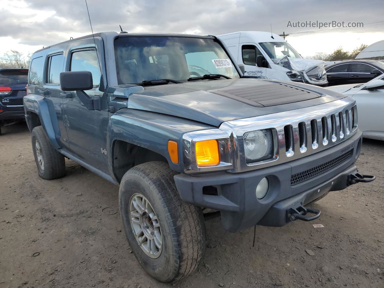 2006 Hummer H3  Gray vin: 5GTDN136668210730