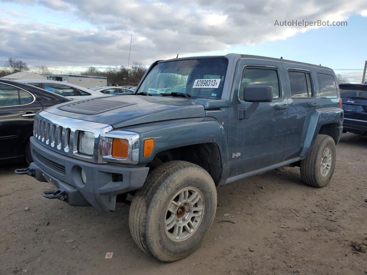 2006 Hummer H3  Gray vin: 5GTDN136668210730