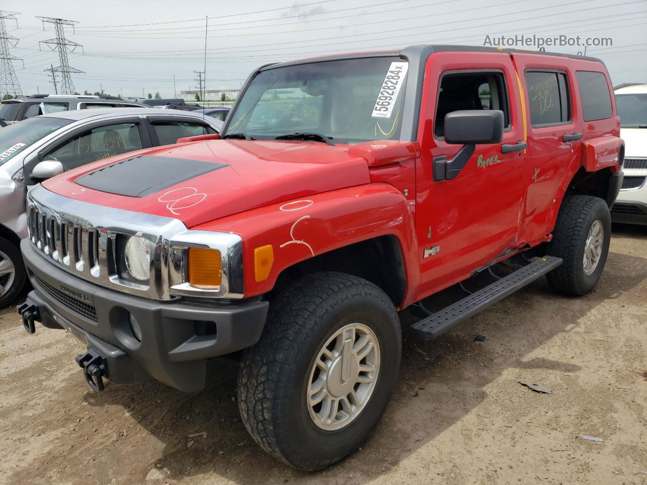 2006 Hummer H3  Red vin: 5GTDN136668218018