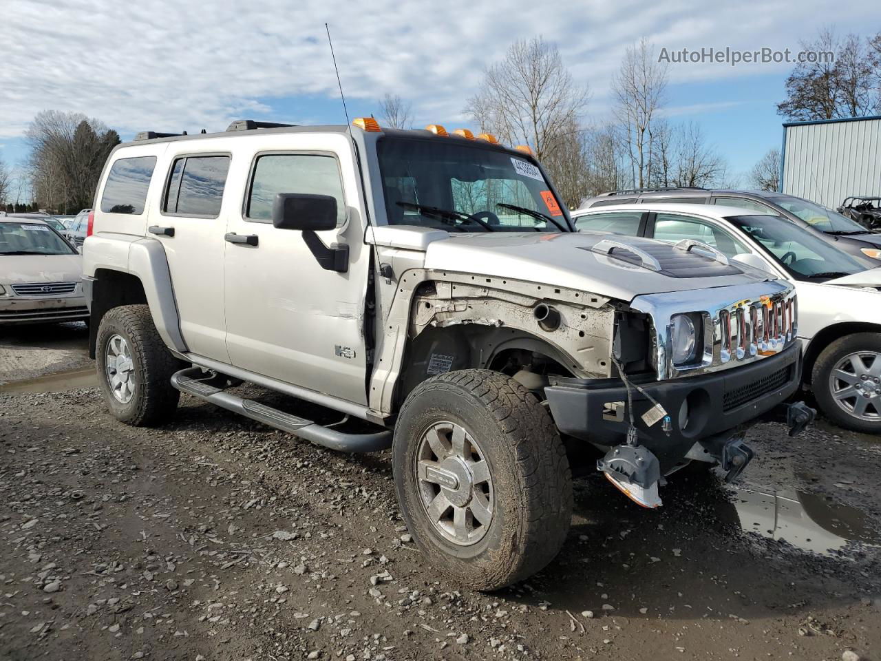 2006 Hummer H3  Beige vin: 5GTDN136668226698