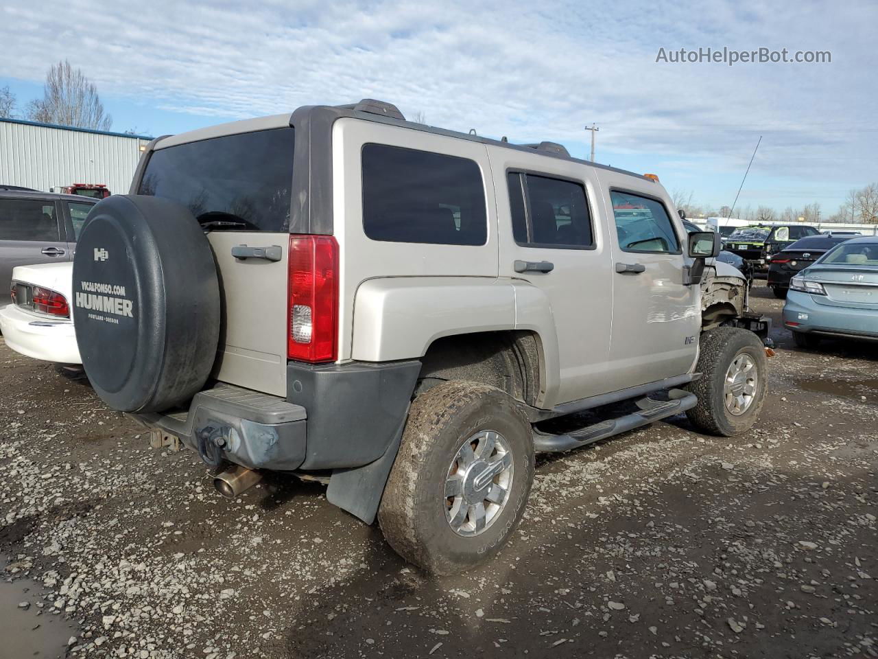 2006 Hummer H3  Beige vin: 5GTDN136668226698