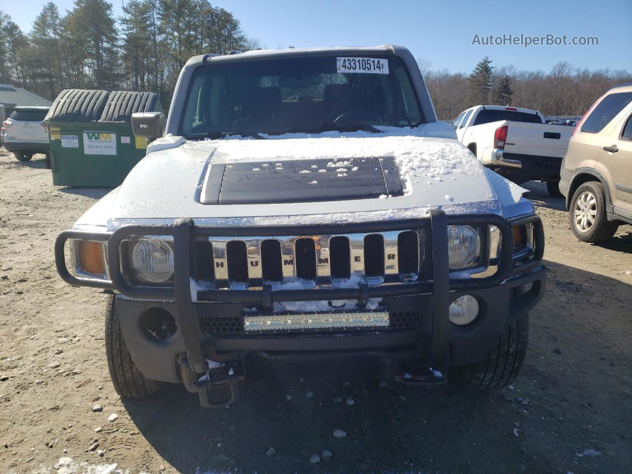 2006 Hummer H3  White vin: 5GTDN136668306356