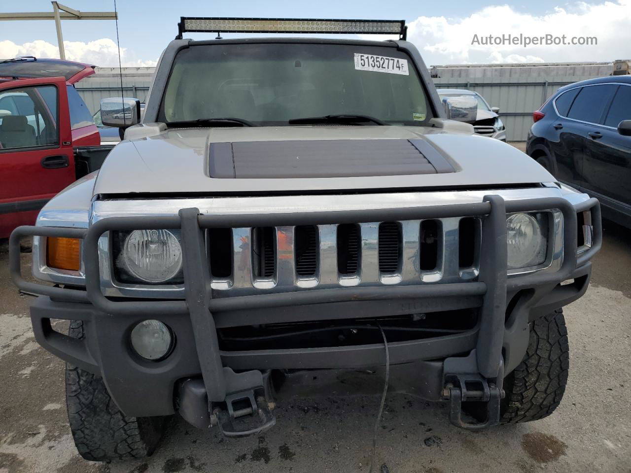 2006 Hummer H3  Gray vin: 5GTDN136768118512