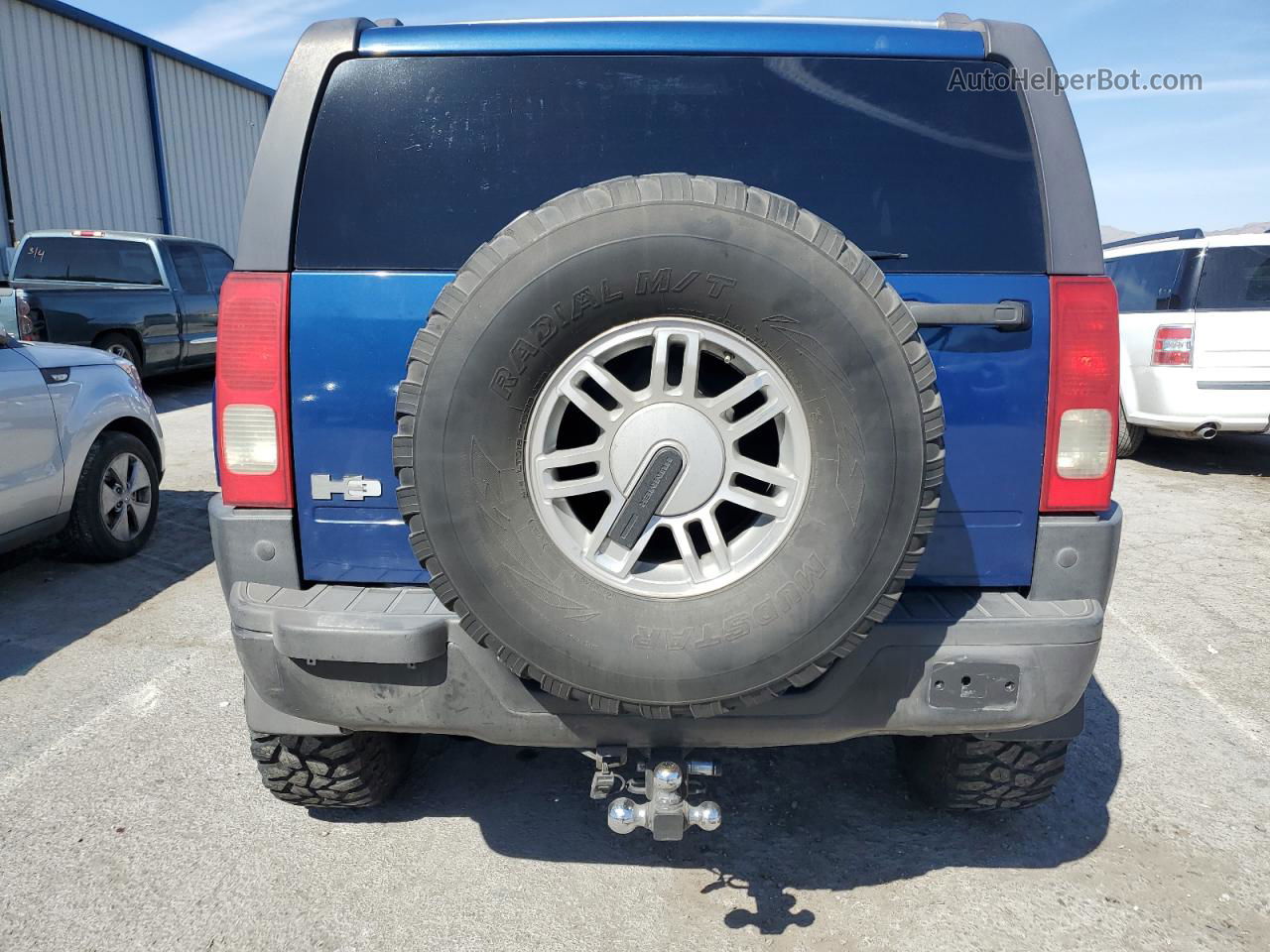 2006 Hummer H3  Blue vin: 5GTDN136768123676