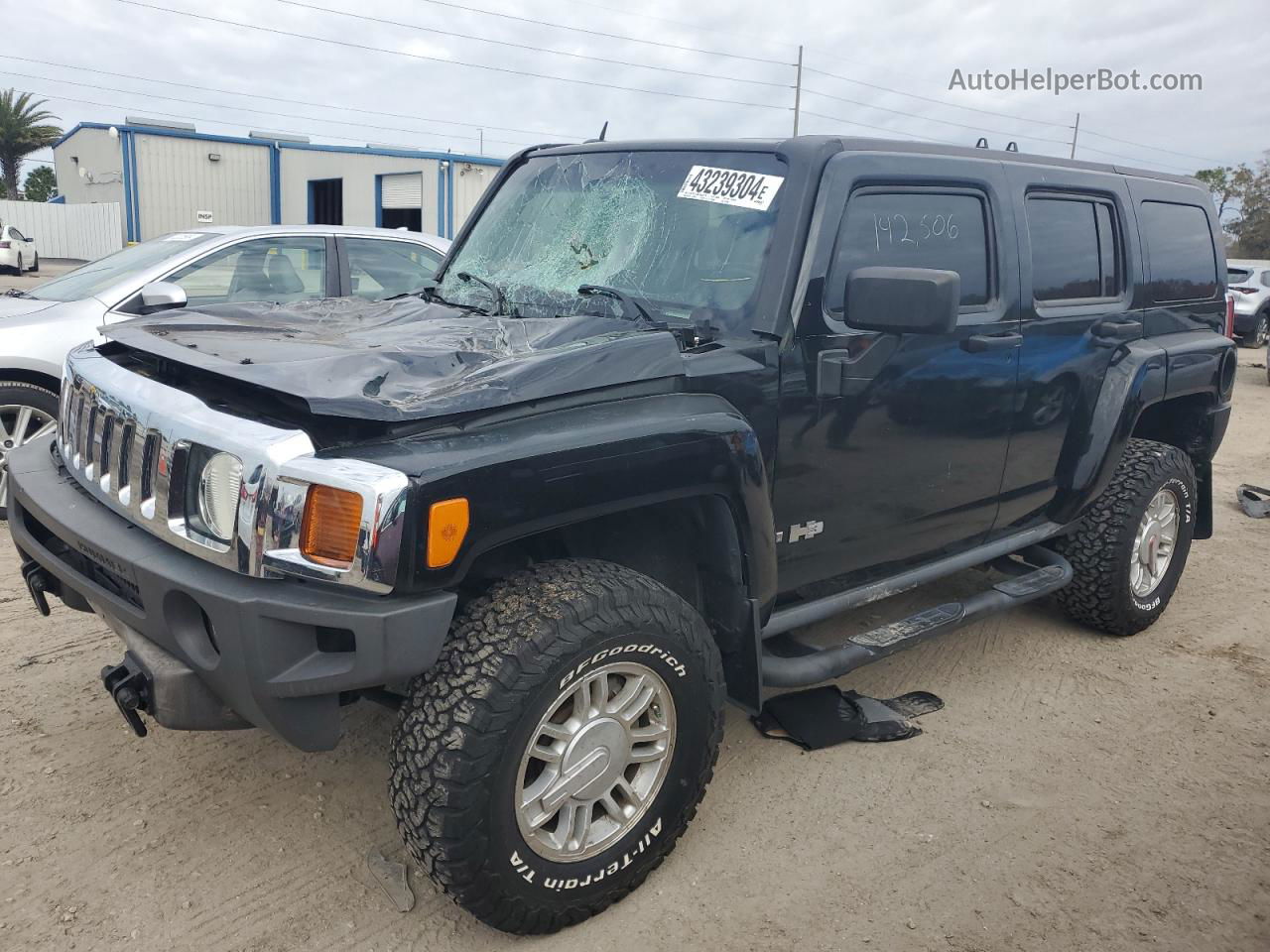 2006 Hummer H3  Черный vin: 5GTDN136768127968