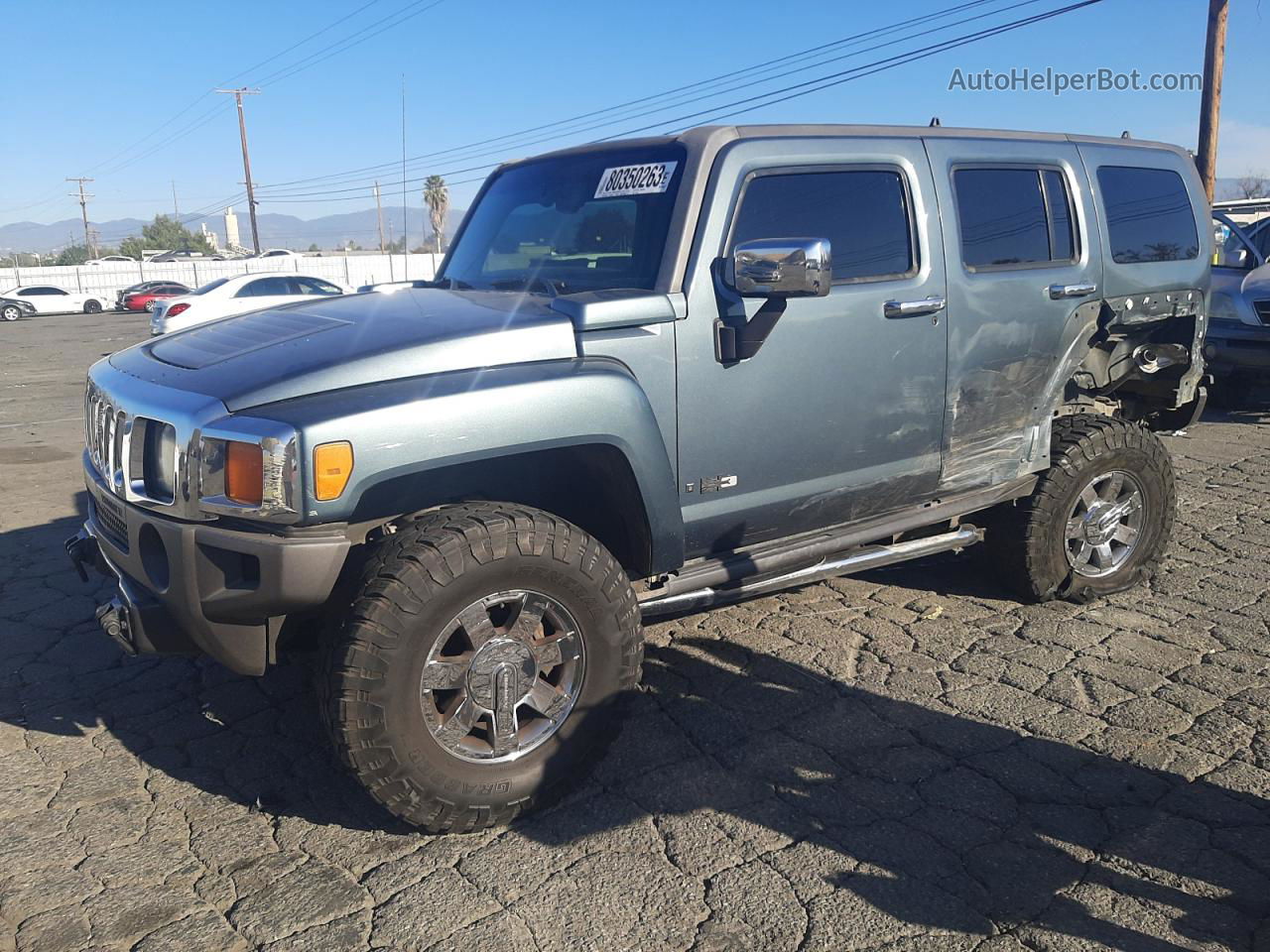 2006 Hummer H3  Blue vin: 5GTDN136768175423