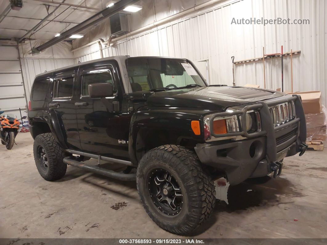 2006 Hummer H3 Suv Black vin: 5GTDN136868147663