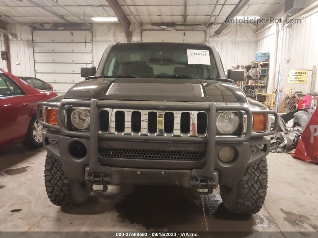 2006 Hummer H3 Suv Black vin: 5GTDN136868147663