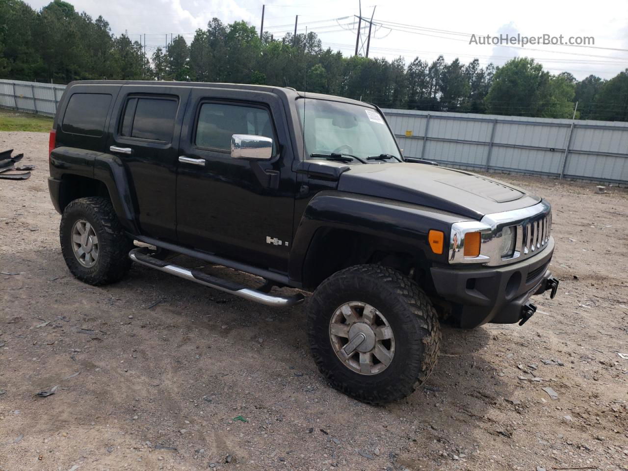 2006 Hummer H3  Черный vin: 5GTDN136868177195