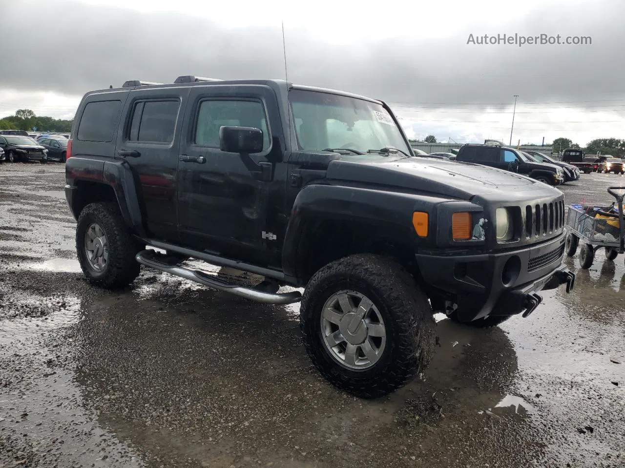 2006 Hummer H3  Черный vin: 5GTDN136868180596