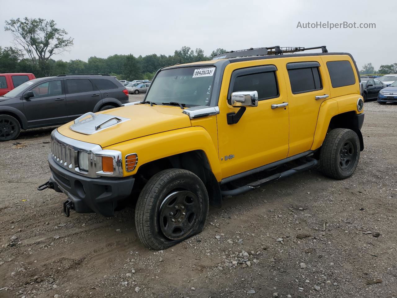 2006 Hummer H3  Yellow vin: 5GTDN136868203178