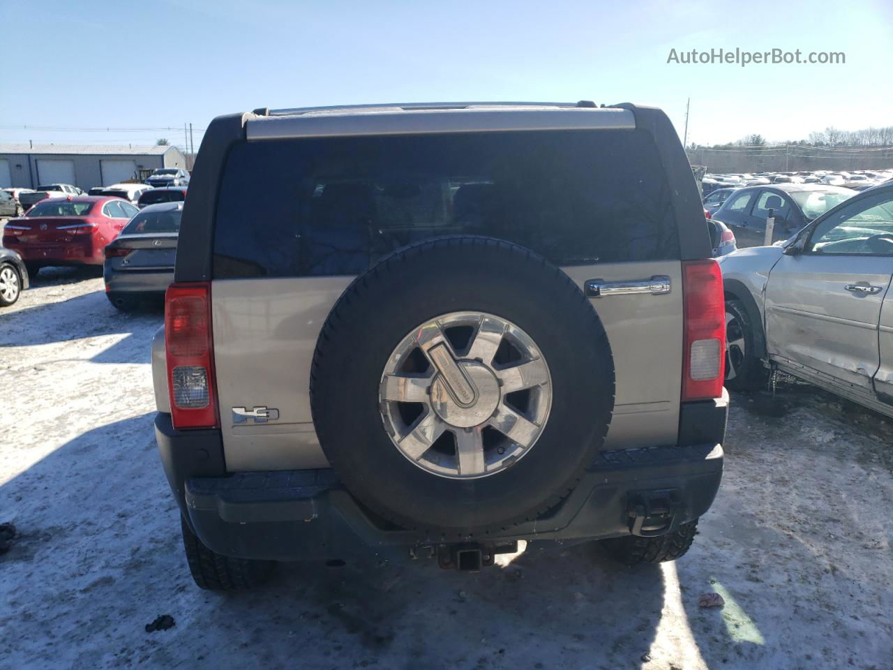 2006 Hummer H3  Beige vin: 5GTDN136968104448