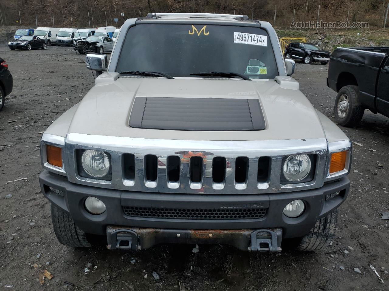 2006 Hummer H3  Gray vin: 5GTDN136968199562