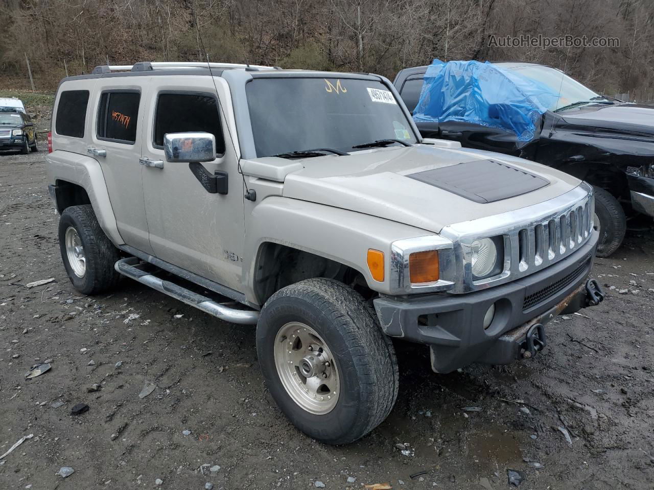 2006 Hummer H3  Gray vin: 5GTDN136968199562