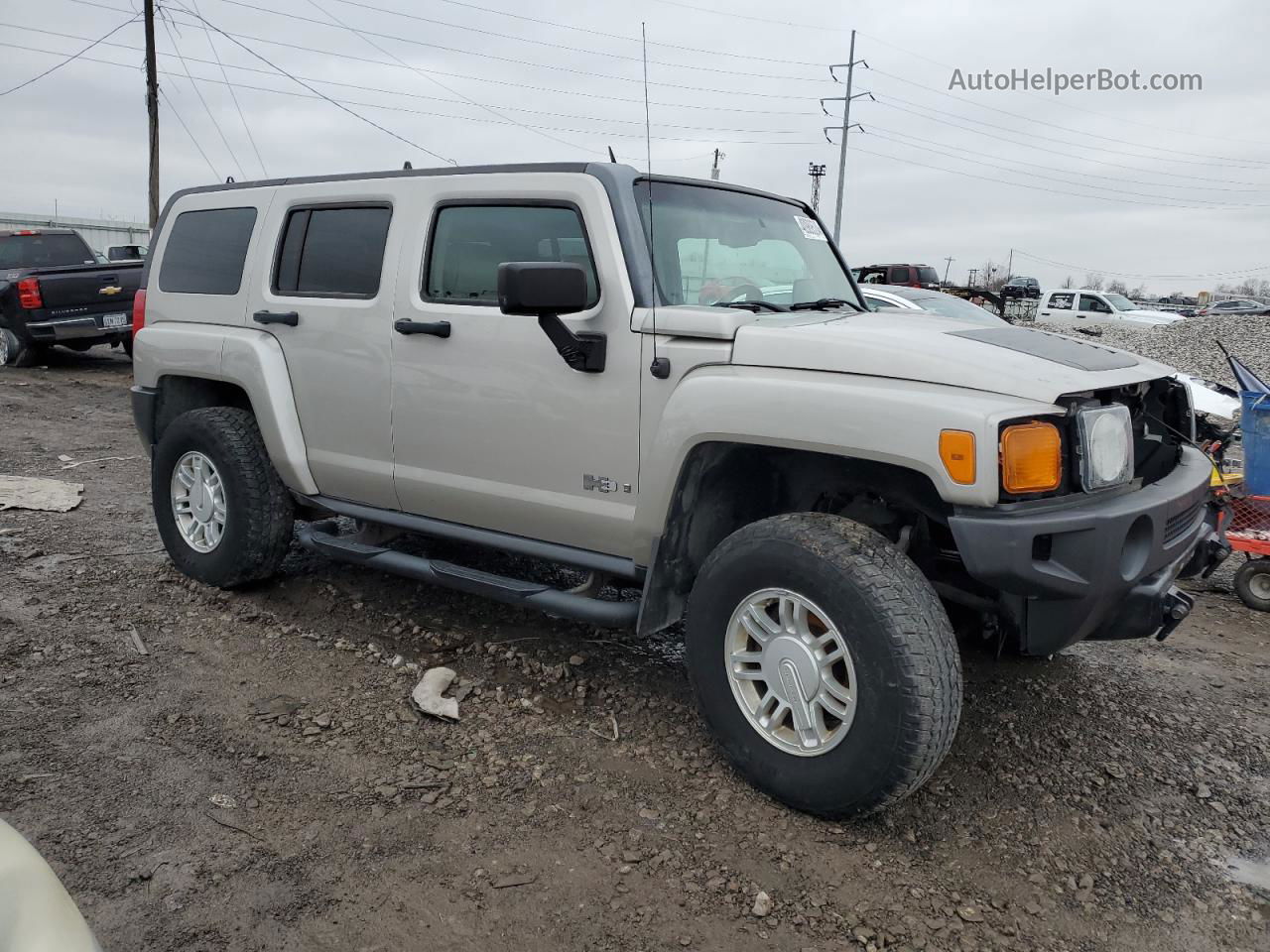 2006 Hummer H3  Silver vin: 5GTDN136X68149947