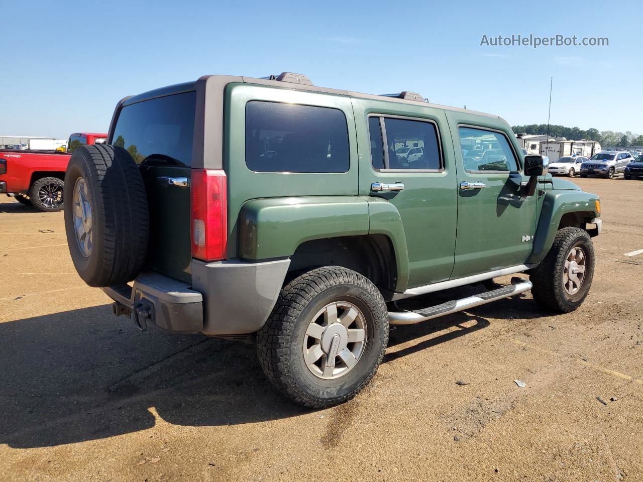 2006 Hummer H3  Green vin: 5GTDN136X68198355