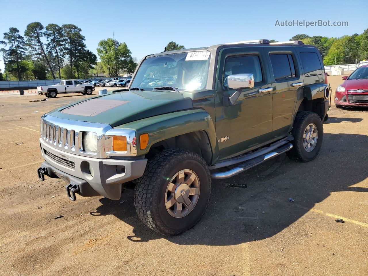 2006 Hummer H3  Зеленый vin: 5GTDN136X68198355