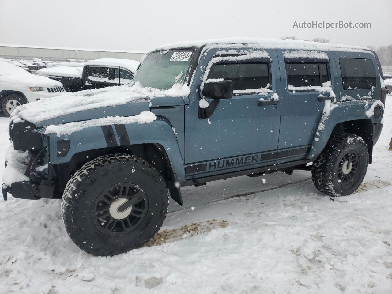 2006 Hummer H3  Синий vin: 5GTDN136X68206521