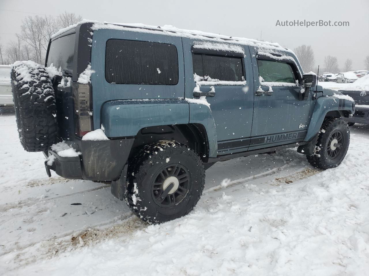 2006 Hummer H3  Синий vin: 5GTDN136X68206521