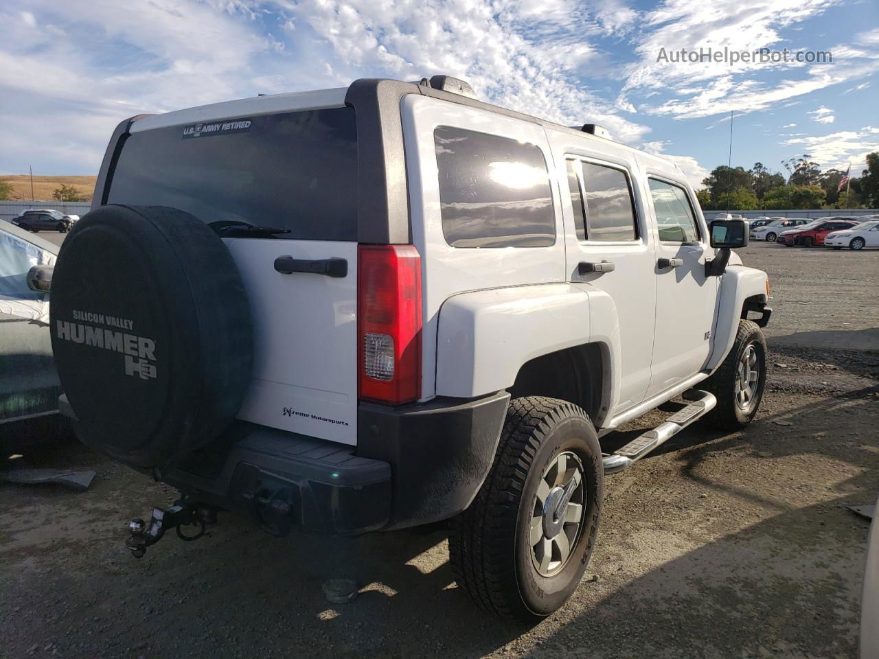 2006 Hummer H3  White vin: 5GTDN136X68208298