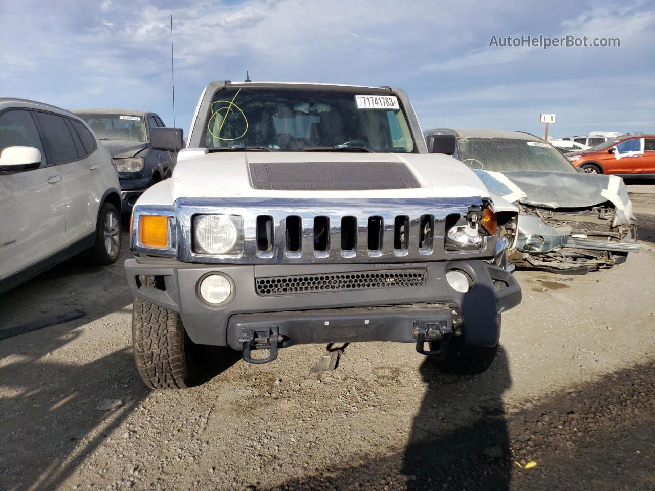 2006 Hummer H3  White vin: 5GTDN136X68208298