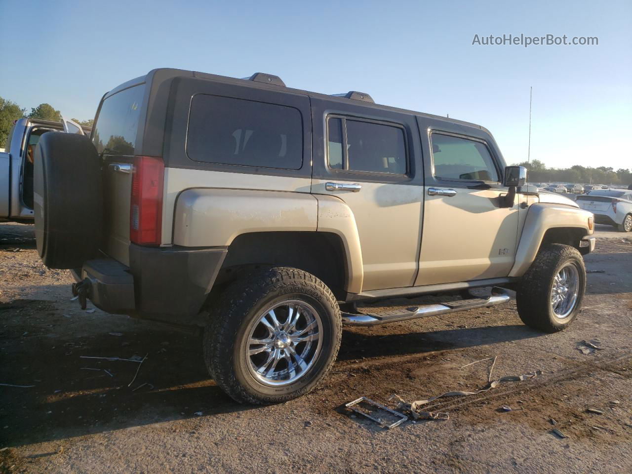 2007 Hummer H3  Black vin: 5GTDN13E078101995