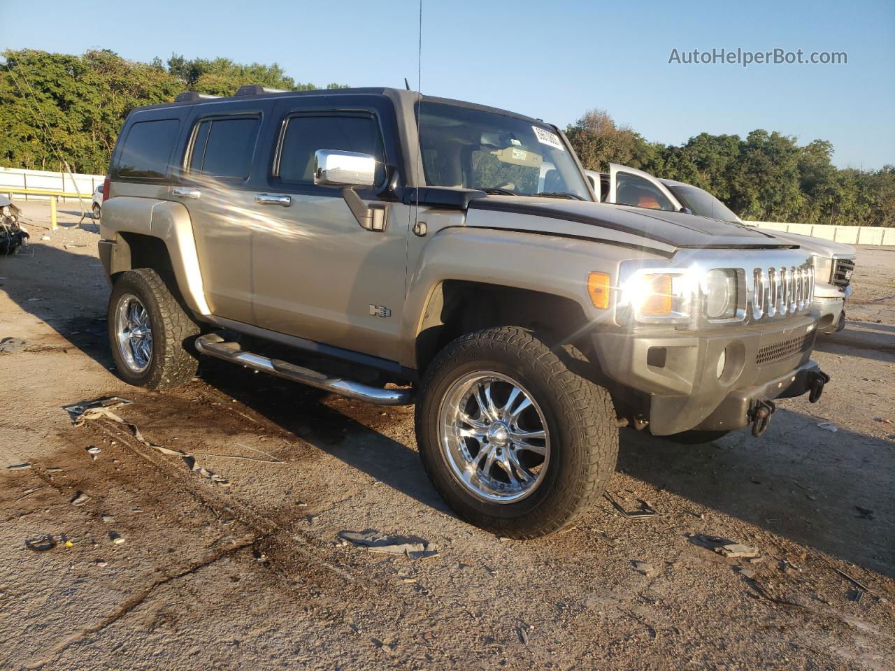 2007 Hummer H3  Black vin: 5GTDN13E078101995