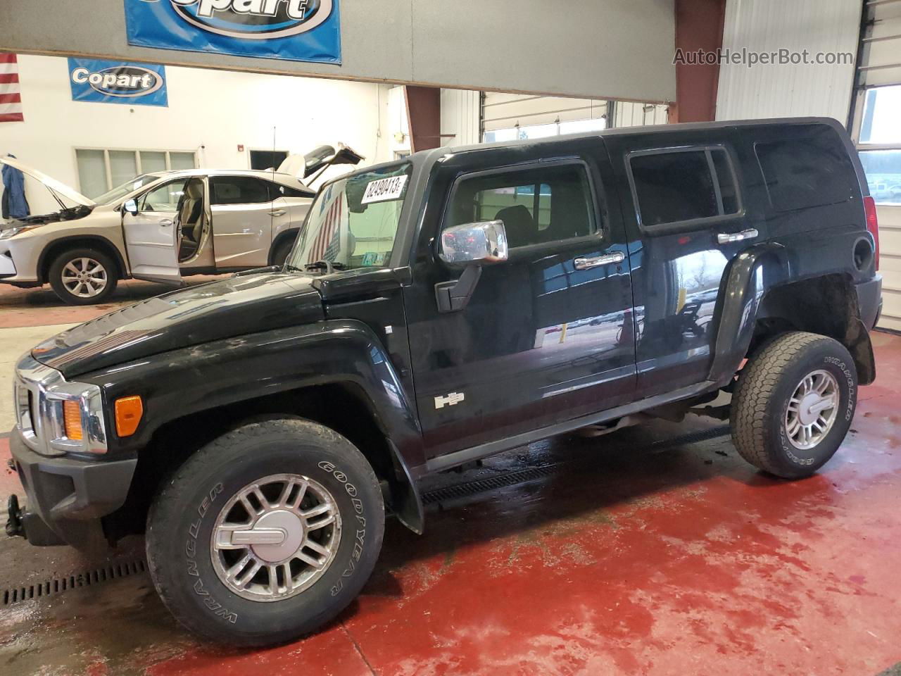 2007 Hummer H3  Черный vin: 5GTDN13E078162649