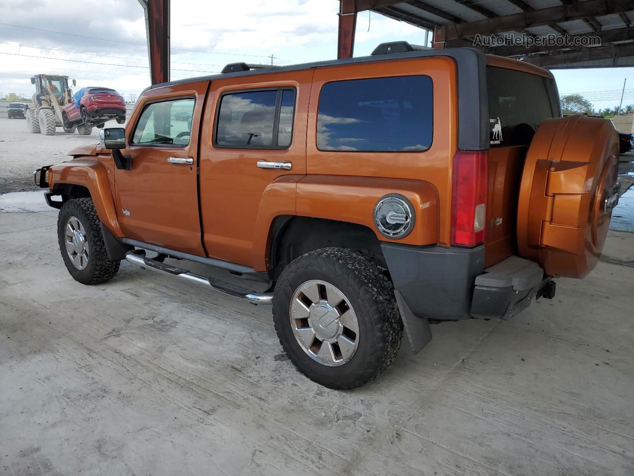 2007 Hummer H3  Оранжевый vin: 5GTDN13E078172517