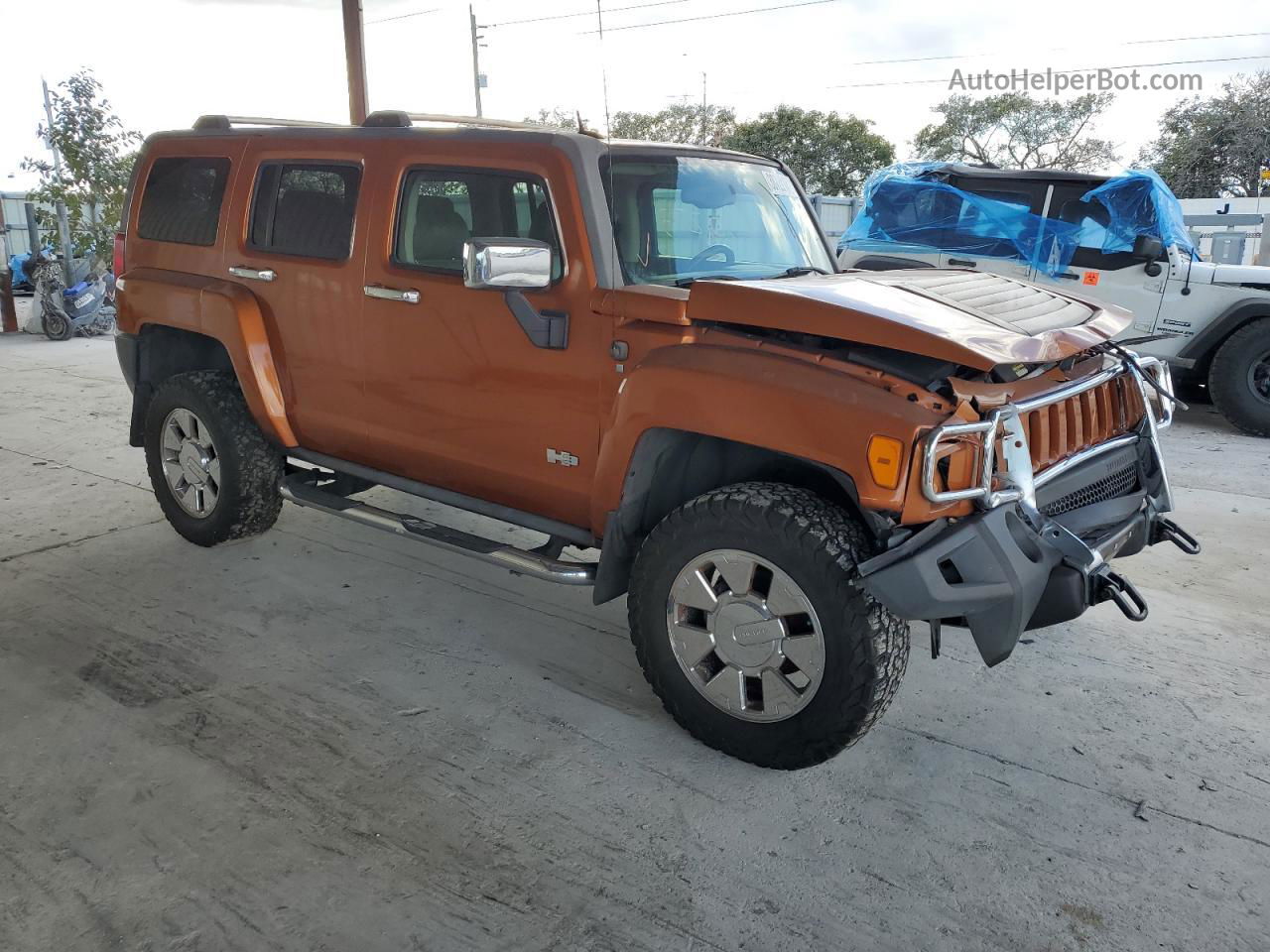 2007 Hummer H3  Оранжевый vin: 5GTDN13E078172517