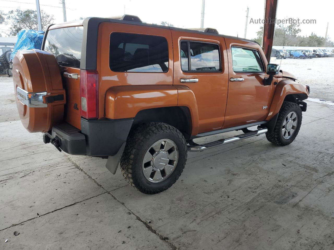 2007 Hummer H3  Orange vin: 5GTDN13E078172517