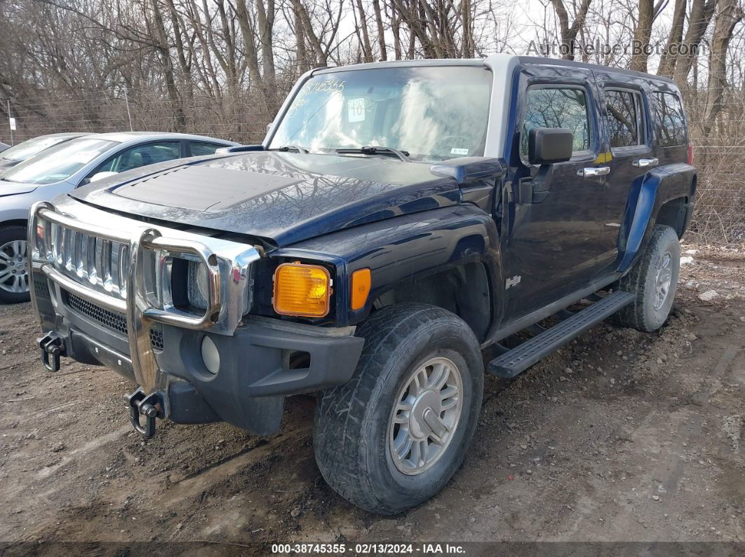 2007 Hummer H3 Suv   Blue vin: 5GTDN13E078188135