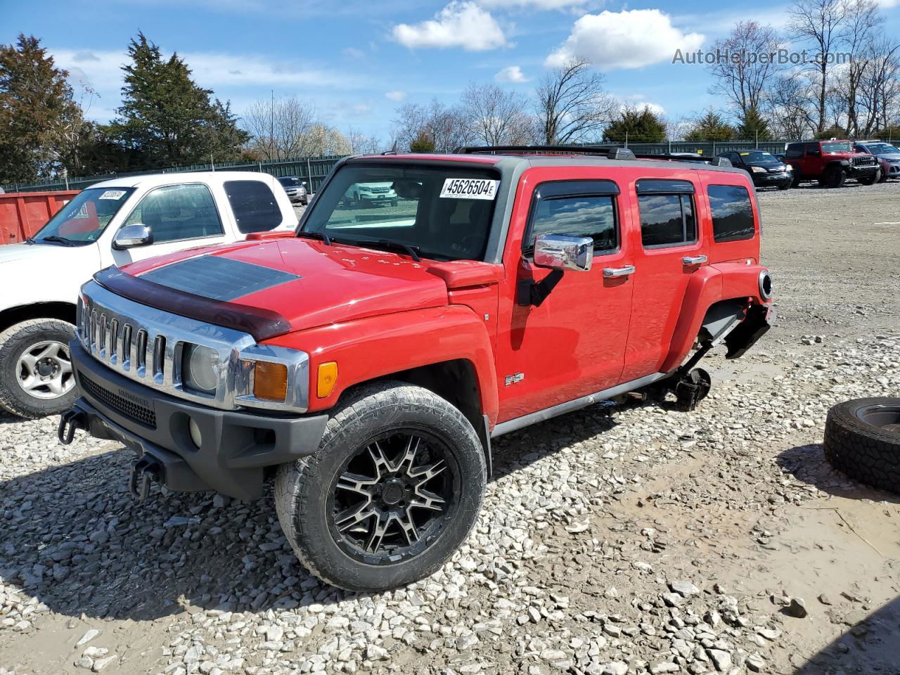 2007 Hummer H3  Red vin: 5GTDN13E078188703