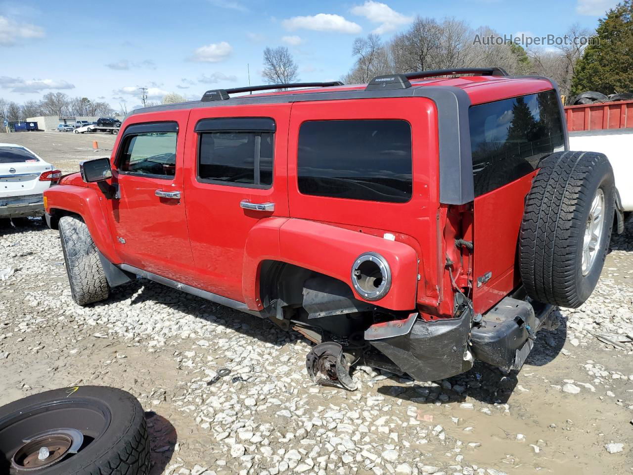 2007 Hummer H3  Red vin: 5GTDN13E078188703