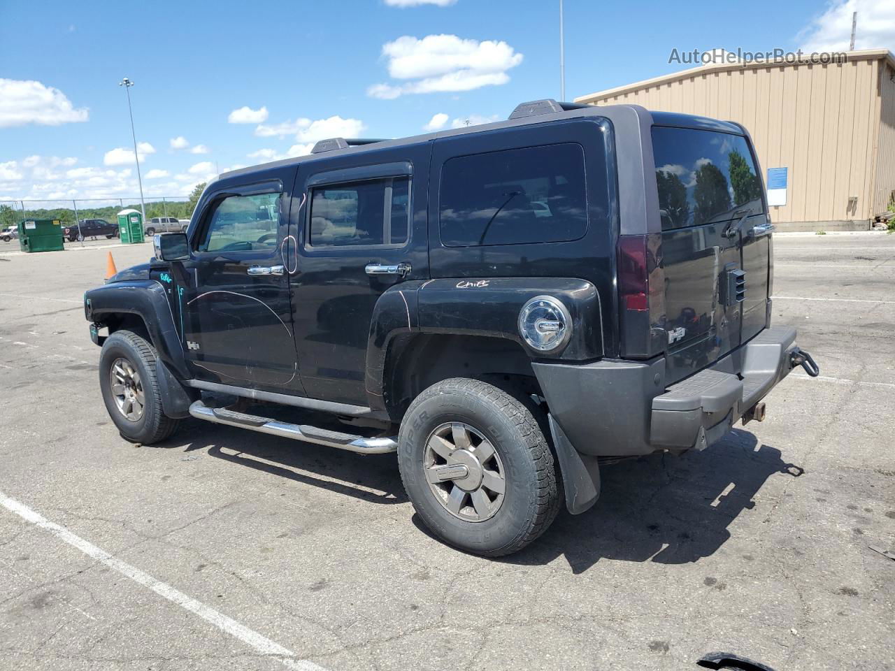 2007 Hummer H3  Black vin: 5GTDN13E078194209