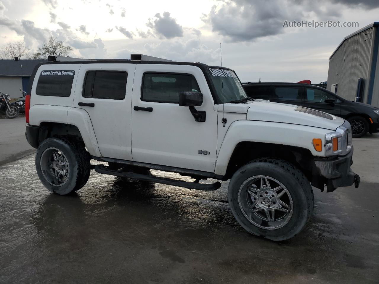 2007 Hummer H3  White vin: 5GTDN13E078206987