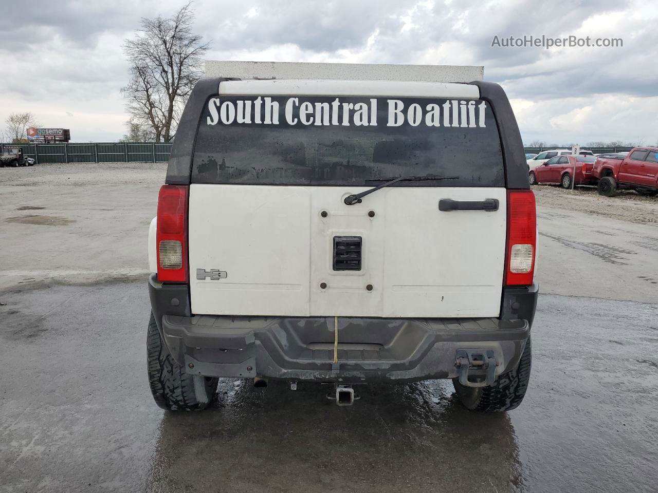 2007 Hummer H3  White vin: 5GTDN13E078206987