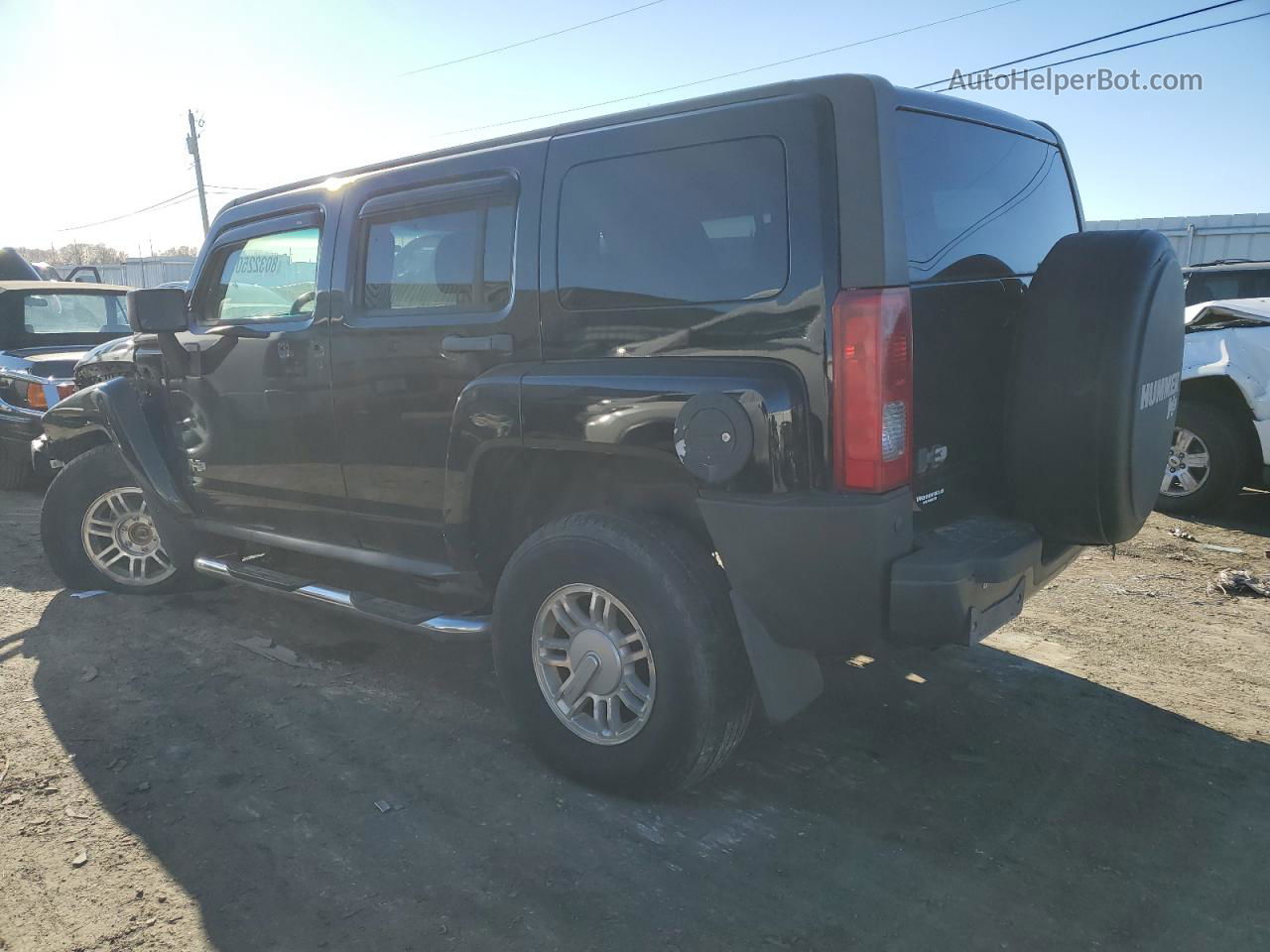 2007 Hummer H3  Черный vin: 5GTDN13E078231856