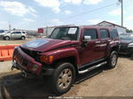 2007 Hummer H3 Suv Maroon vin: 5GTDN13E078241562