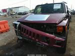 2007 Hummer H3 Suv Maroon vin: 5GTDN13E078241562