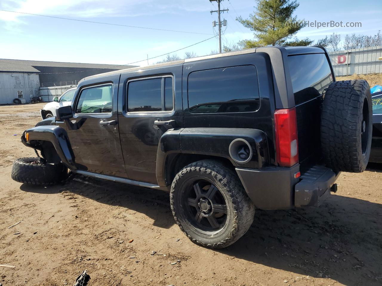 2007 Hummer H3  Черный vin: 5GTDN13E078243294