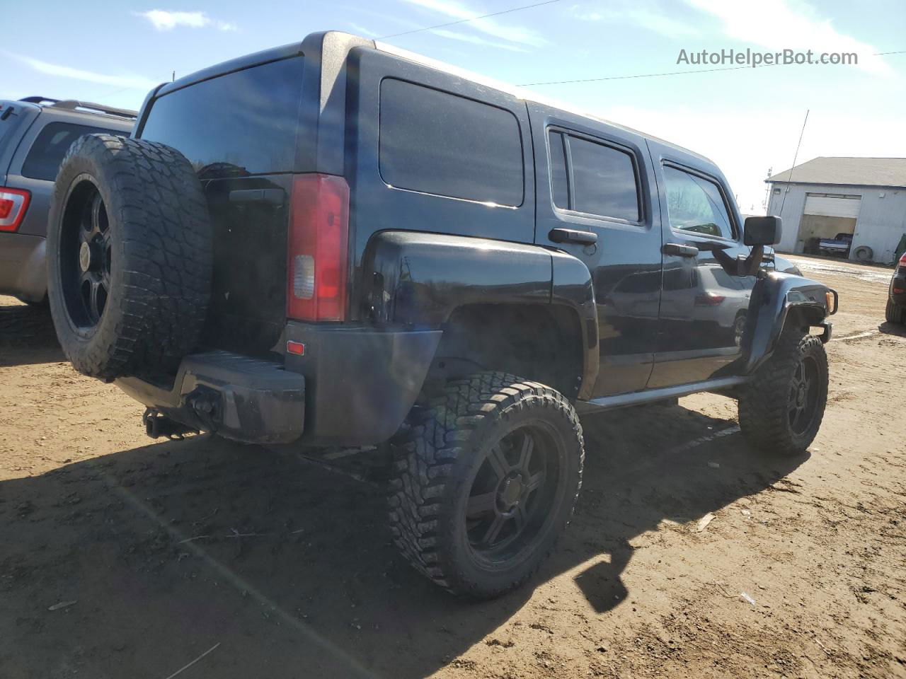 2007 Hummer H3  Черный vin: 5GTDN13E078243294